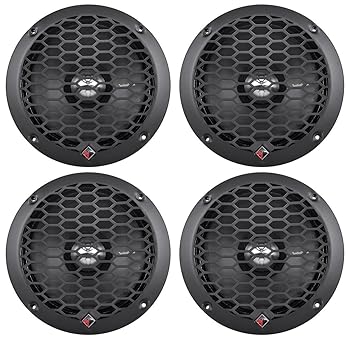 【中古】Rockford Fosgate PPS4-6 6.5インチ 4オームパンチ 800W カーオーディオ ミッドバススピーカー 4個
