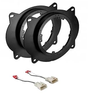 【中古】【未当て嵌める】ASC Audio 6x9 - 6in6in 6.5in フロントドアスピーカー 据え置きアダプタ一皿 + スピーカーハーネスコンボ - 相応う車種および