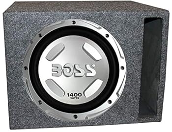 【中古】Boss Chaos CX122 12インチ 1400ワット カーサブウーファーとQ Power QSBASS12-VENTED 12インチ シングルヘビーデューティーベントサブウーファ
