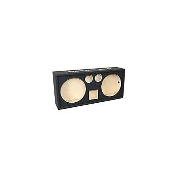 【中古】【未使用】DeeJay 2X12HORN2TW Chuchera 2 x 12 in. 1 Horn with Tweeters Empty Car Speaker Box Black｜AJIMURA-SHOP