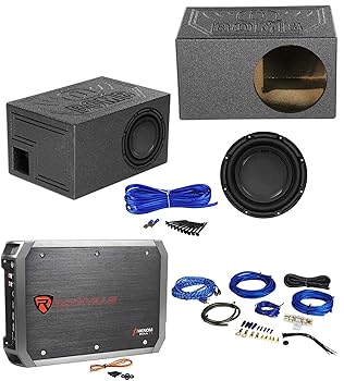 【中古】Polk Audio DB1042SVC 10 1050ワットサブウーファー+通気サブボックス+アンプ+アンプキット