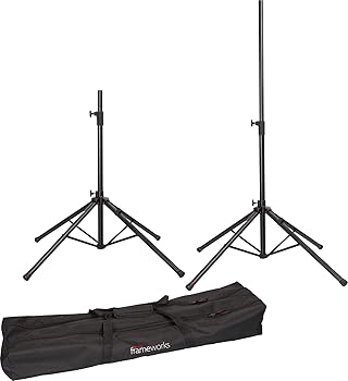【中古】Gator Frameworks デラックスクアッドポッド スピーカースタンドセット セルフライジングリフトアシスト (リフトEEZ) キャリーバッグ付き 屋内お