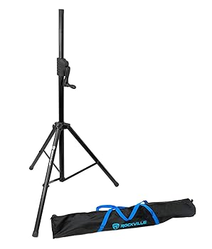 【中古】【未使用】Rockville RVCS2 高耐久 三脚 調整可能 クランクアップ DJ PA スピーカースタンド + バッグ｜AJIMURA-SHOP