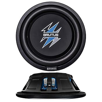 【中古】【未使用】Hifonics BXS12D4 Brutus シャローマウントサブウーファー ブラック ? 12インチサブウーファー 500ワット カーオーディオシステム 3インチボイ