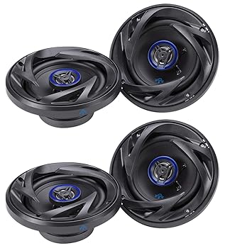 【中古】AUTOTEK ATS525CX 5.25インチ 1000ワット 2ウェイ カーステレオ 同軸スピーカー 4個