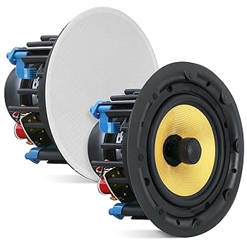 【中古】Pyle 6.5インチ天井スピーカーセット - 2ウェイフルレンジスピーカー(ペア)内蔵電子クロスオーバーネットワーク天井マウントデザイン 300ワット