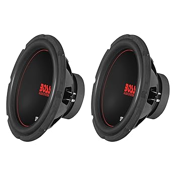 【中古】Boss Chaos Exxtreme 12インチ 1200W デュアルボイスコイル 4オーム カーオーディオサブウーファー (2パック)
