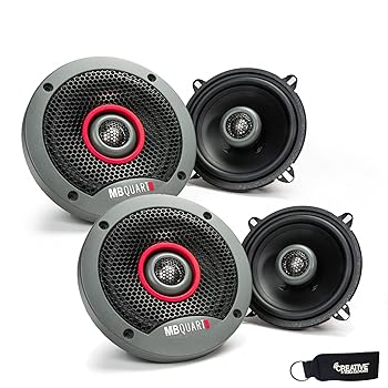 【中古】MB Quart ? 2つのペアの式5.25インチ2ウェイ同軸カースピーカー ? fkb113