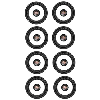 【中古】【未使用】Pyramid WX65X 6.5インチ 300ワット カーオーディオ サブウーファー サブパワー ウーファーセット (8個パック)
