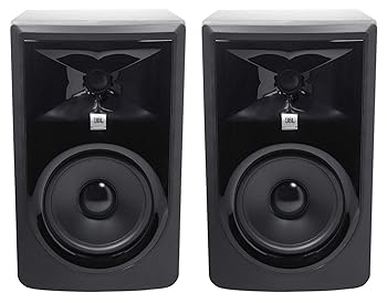 【中古】(2) JBL 306P MkII 6インチ 2ウェイパワードスタジオリファレンスモニターモニタリングスピーカー|AJIMURA-SHOP