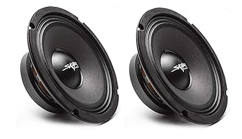 【中古】(2) Skar Audio FSX8-4 350-Watt 8-Inch 4 Ohm MID-Range Loudspeakers - 2 Speakers