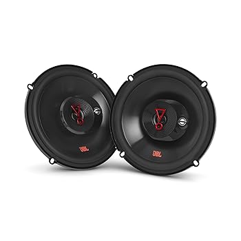 【中古】JBL Stage 3637F - 6.5インチ 3ウェイカーオーディオスピーカー グリルなし ブラック