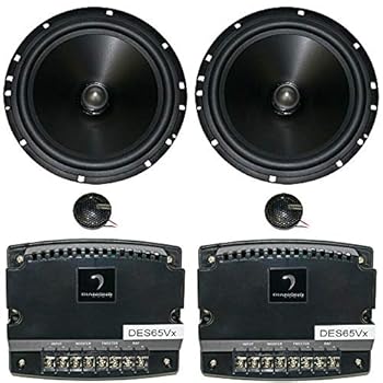 【中古】Diamond Audio DES65V 6.5インチ 75W RMS Eliteシリーズ 2ウェイ可変 | コンポーネントスピーカー | 同軸ペアシステム + 無料LABステッカー