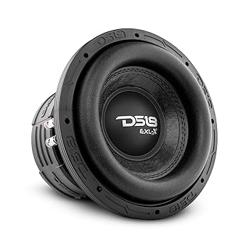 【中古】DS18 EXL-X8.2D 8inサブウーファー、デュアル2オーム、最大限度1,200W、600W RMS-(1金棒引き) (EXL-X8.2D)