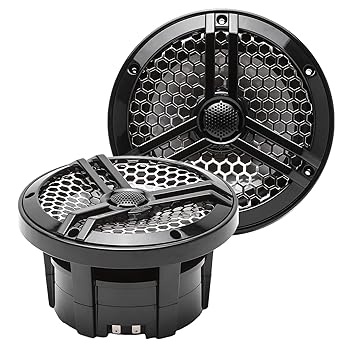 【中古】Skar Audio SK65MB 6.5in 2通い路 マリンフルレンジ 320ワット 同軸金棒引き ありの実 (黒いこと)