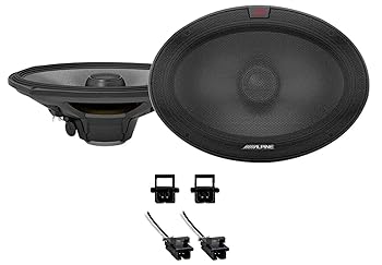 【中古】Alpine ありの実R-S69.2 300ワット 6x9 鉄道車両オーディオ 同軸 2通い路金棒引き METRA 72-4568スピーカーコネクターアダプターハーネス 2000-13 シボ