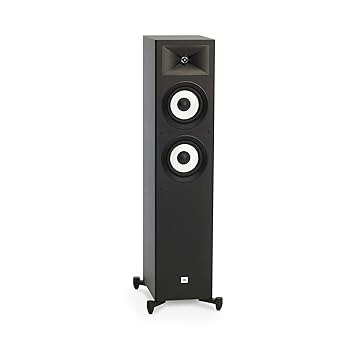 【中古】【未当て嵌める】JBL Stage 180 2.5通い路 デュアル 6.5in ウー毛皮 1in アルミニウムツイーターフロアスタンディングスピーカー 黒いこと