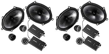 【中古】KICKER 2有りの実 46CSS684 6X8 450w カーコンポーネントスピーカー 0.75インチツイーター付き添い人 CSS68