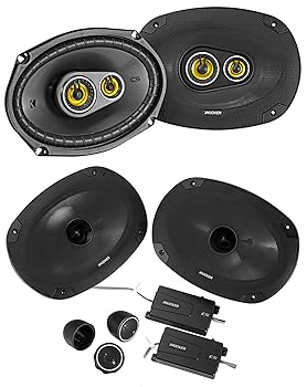 【中古】Kicker 46CSS694 6x9 900ワットコンポーネント + (2) 46CSC6934 同軸カースピーカー