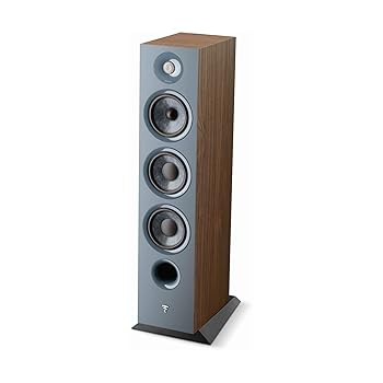 【中古】Focal Chora 826 3通い路二階建てバス リフレックス フロアスタンディングスピーカー 暗然たる白木 単品売りわたす
