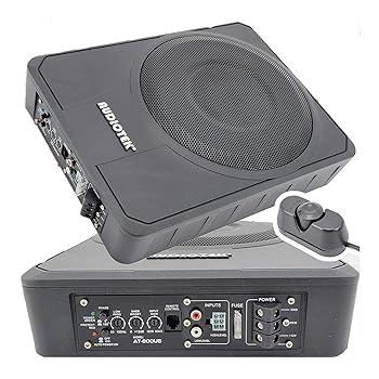 【中古】【未使用】AUDIOTEK 10インチ 10インチ 1000ワット ピークパワー / 500ワット RMS スリム アンダーシート アクティブパワー オーディオ 車/トラック アング