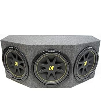 【中古】KICKER トリプル12インチ コンプロードサブウーファーボックスエンクロージャー (10C12-4)