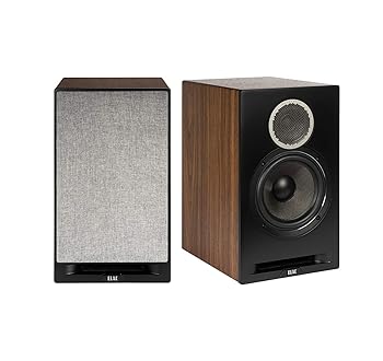 【中古】【未使用】ELAC Debut Reference B6.2 ブックシェルフスピーカー - (ペア) ブラックバッフル、ウォールナットキャビネット｜AJIMURA-SHOP