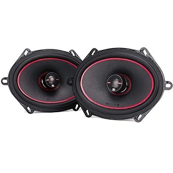 【中古】MB Quart RK1-168 リファレンスカースピーカー(ブラック、ペア) - 5x7-6x8インチ 同軸スピーカーシステム 200ワット 2ウェイカーオーディオ 4OHM
