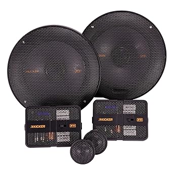 【中古】Kicker 47KSS6504 カーオーディオ 6 1/2インチ コンポーネント 500W ピークスピーカー ペア KSS6504