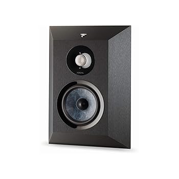 【中古】Focal Choraウォールマウントサラウンドスピーカー、黒いこと、個別売りわたす