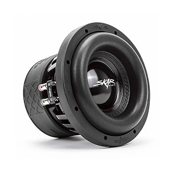【中古】【未当て嵌める】Skar Audio EVL-8 D4 8in 1200ワット 最大限度力強さ デュアル 4オーム カーサブウーファー