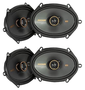【中古】【未使用】KICKER (4) 47KSC6804 KSC680 6x8 75ワット 2ウェイ カーステレオスピーカー KSC68｜AJIMURA-SHOP 77,039円