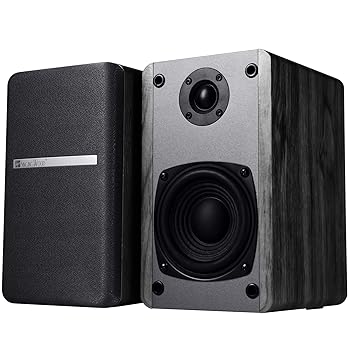 【中古】【未使用】SINGING WOOD T25 パッシブ 2ウェイ ブックシェルフスピーカー 60ワット (30W x 2) 壁取り付けブラケット付き - ブナ材仕上げ、ペア - レシーバ