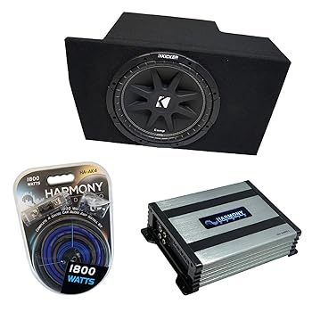 【中古】Kicker バンドル 2005-14 Ford Mustang Coupe C10 Comp シングル 10インチ ロードサブボックスエンクロージャー HA-A400.1アンプ付き｜AJIMURA-SHOP 80,887円