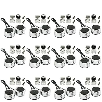 【中古】【未使用】18組 | Audiobank AB-207TW 5400ワット ピークパワーハンドリング カーオーディオ ピエゾスーパードーム 1インチ 表面取り付け 高出力感度 広範