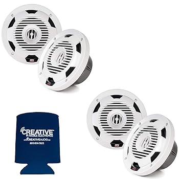 【中古】【未使用】MTX Audio 2組 WET77-W 7.7インチ 75W RMS 4Ω 同軸スピーカー ホワイト