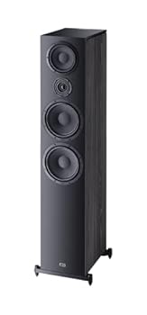 【中古】【未当て嵌める】HECO Aurora 1000 3通い路 デュアル8in フロアスタンディングスピーカー 黒いこと Fluctus Tweeter 28粍ファブリックドームと電子計算機