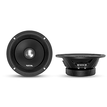 【中古】RECOIL MS65-4P 6.5インチ Midrange Pro Audio カースピーカー 600ワット 最大300ワット RMS 4オーム 1.5インチ 高温カプトンボイスコイル プレ|AJIMURA-SHOP