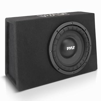 【中古】【未使用】Pyle スリムサブウーファーボックスシステム ? 600ワット 車 トラック オーディオパワーサブウーファーエンクロージャ ハイパワー 12インチ ウ
