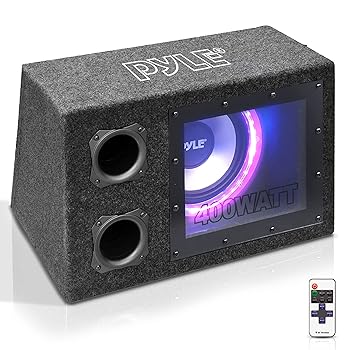 【中古】Pyle 8インチ シングルシリーズ ベント付きサブウーファーエンクロージャー カーオーディオ用 - ハイパワー サブウーファースピーカー 8インチの