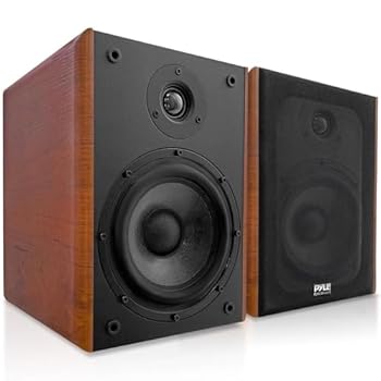【中古】Pyle 6.5in老人ホーム木製書物棚金棒引き、最大限度ワット数240W、1インチシルクドームツイーターとアルミニウムボイスコイル、有りの実、金メッキ5ウェイバ
