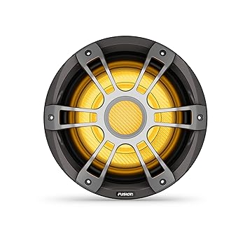 【中古】Fusion Signature Series 3i Marine 1400ワット CRGBW スポーツサブウーファー、12in、薄墨色