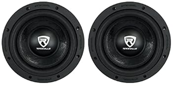 【中古】Rockville (2) W8K6D4 V2 8インチ 1400w ピークカーオーディオサブウーファー デュアル4オーム サブウーファー 350w RMS