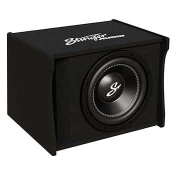 【中古】STINGER シングルMC 1,200ワット パワーロードサブウーファーエンクロージャ | ポート付き1オームサブボックス | 最大サウンドのためのダウン発 86,657円