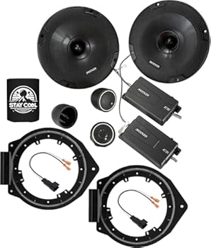 【中古】KICKER スピーカー 6.75インチ シボレー カマロ 2010-2015 アップグレードキット - CSシリーズのペア アダプターとハーネス付き コンポーネント