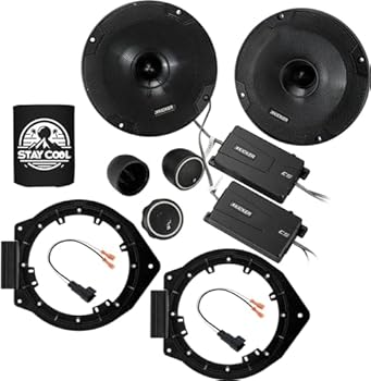 【中古】KICKER スピーカー 6.5インチ シボレー コロラド (拡張) 2015-2020 アップグレードキット - CSシリーズのペア アダプターとハーネス付き コンポ