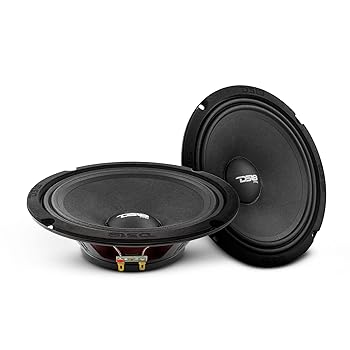 【中古】DS18 PRO-NS8 8インチ シャローラウドスピーカー カーオーディオ - ミッドレンジ 400W 最大200W RMS 8オーム スリムネオジムスピーカーマグネッ