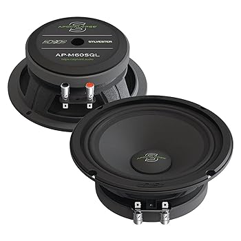 【中古】Deaf Bonce Apocalypse 6.5in ミッドレンジスピーカー 600W 4オーム 黒いこと AP-M60SQL ありの実