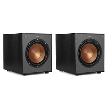 【中古】Klipsch R-100SW 10inサブウーファー、信じられないほど奈落の底のある低音部とオールデジタルアンプリファイアー、14 5in x 12 5in x 16 4in 2個