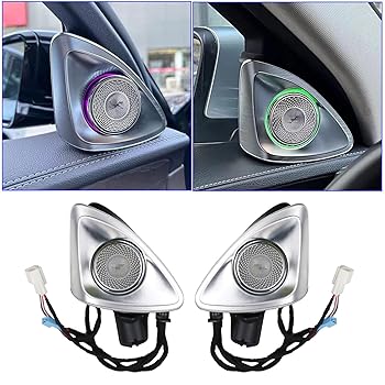 【中古】【未使用】OKL CPARTS カーオーディオツイーター、LEDアンビエント照明キット付き 64色 3D回転ツイーター交換用 W213 2017-2022用